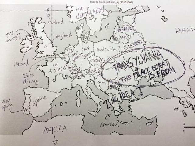 mapka Európa
