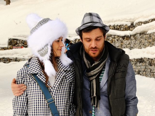 Leoš Mareš a jeho priateľka Petra Faltýnová