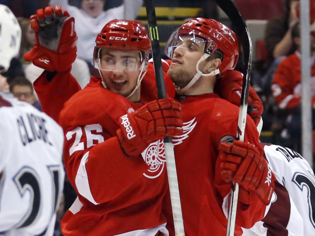Tomáš Jurčo, Detroit Red Wings, Riley Sheahan