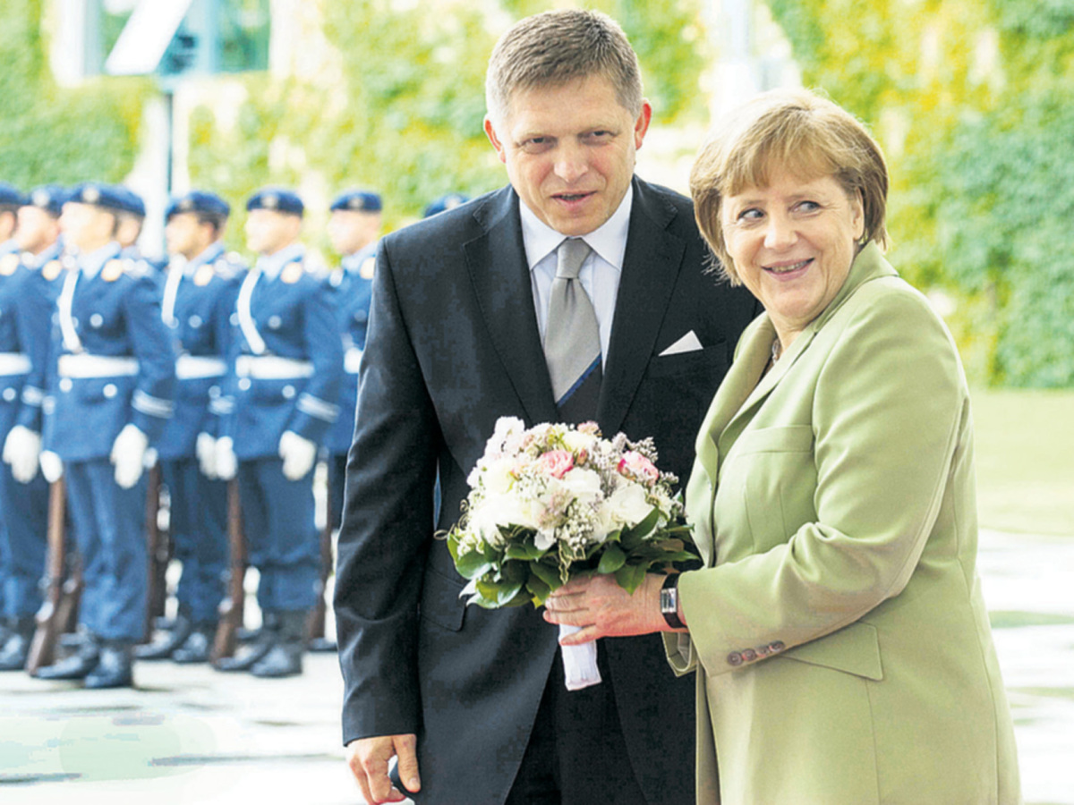 Angela Merkelová, Robert Fico