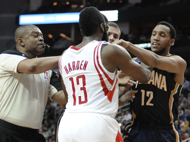 James Harden, Evan Turner, basketbal, NBA