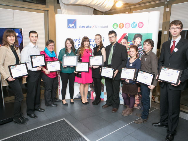vysokoškoláci, študenti, ocenení, Axa Fond