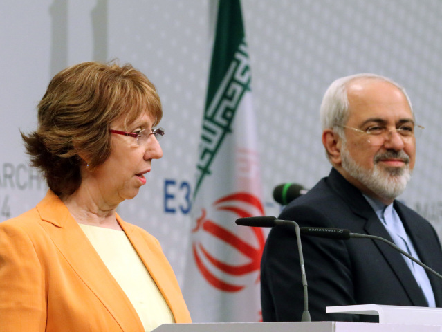 Iránsky minister zahraničia Mohammad Džavád Zaríf, Catherine Ashtonová, Viedeň, Irán