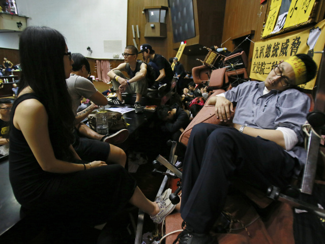 Taiwan, Čína, protesty