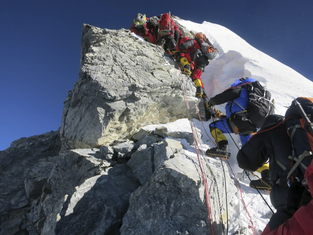 Nepal Crowded Everest