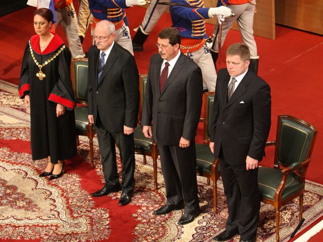 inaugurácia, Gašparovič, Fico, Paška, Macejková