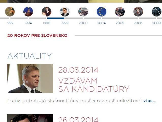 internetová stránka, Robert Fico, www.fico2014.sk