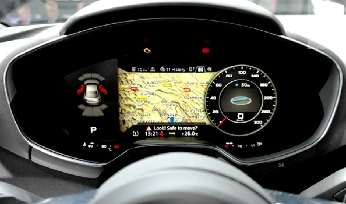 Audi TT - digitálne prístroje