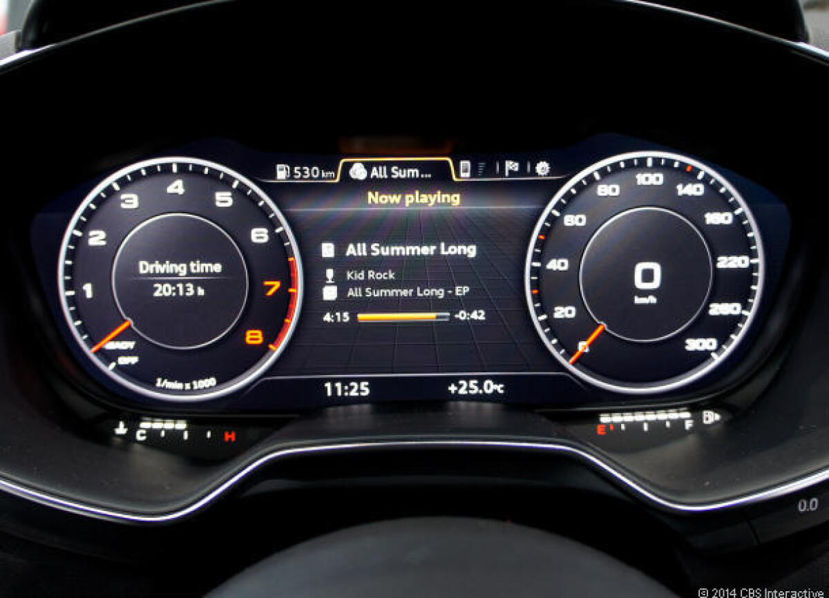 Audi TT - digitálne prístroje