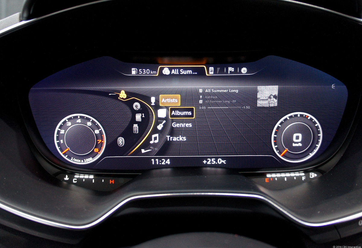 Audi TT - digitálne prístroje