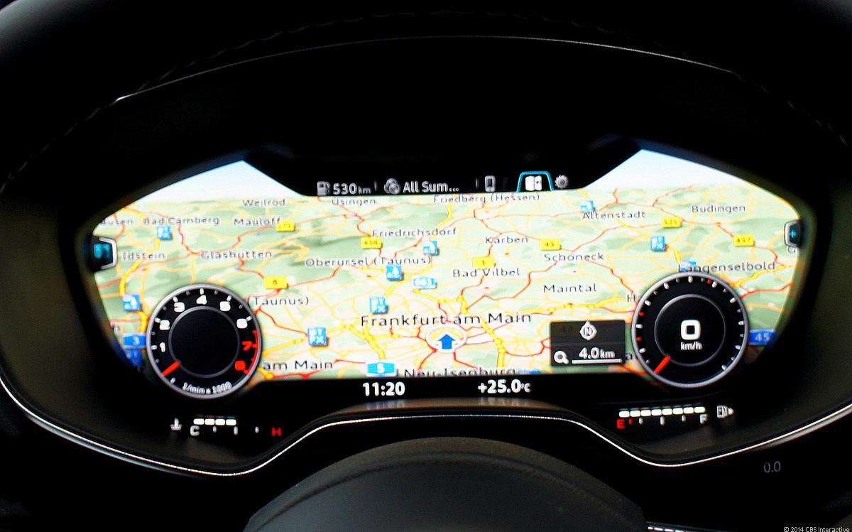 Audi TT - digitálne prístroje