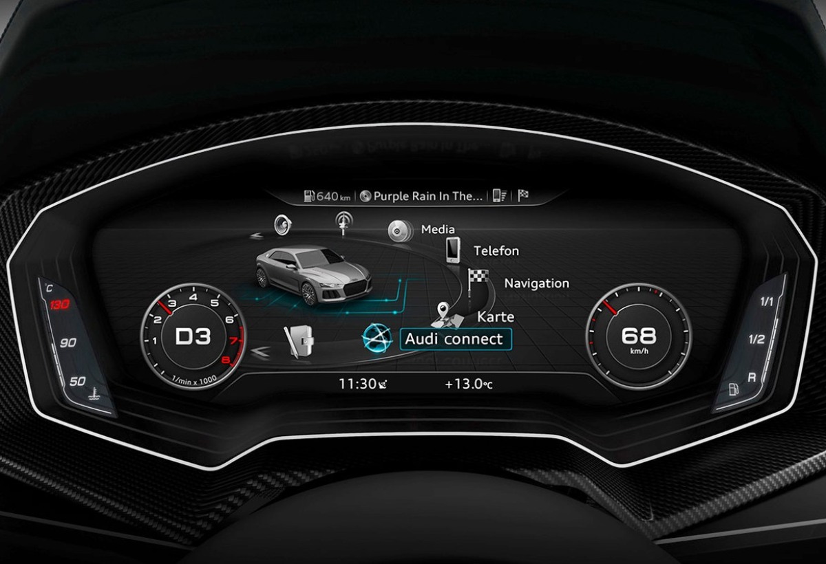 Audi TT - digitálne prístroje