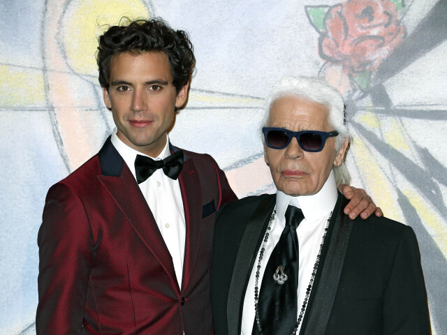 Libanonský spevák Mika (vľavo) a dizajnér Karl Lagerfeld.