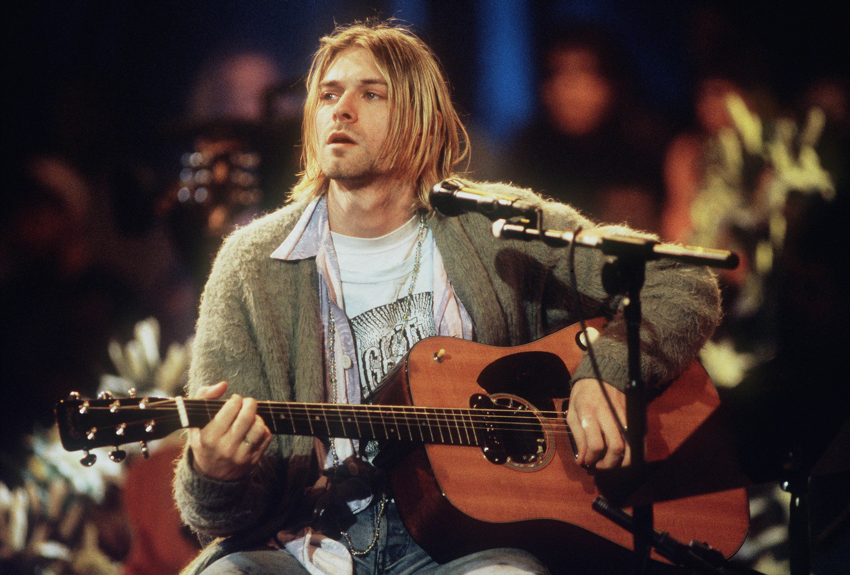 Kurt Cobain na vystúpení MTV Unplugged