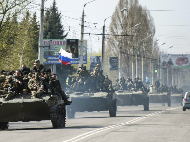 Ukrajina, Kramatorsk, tanky, vojaci