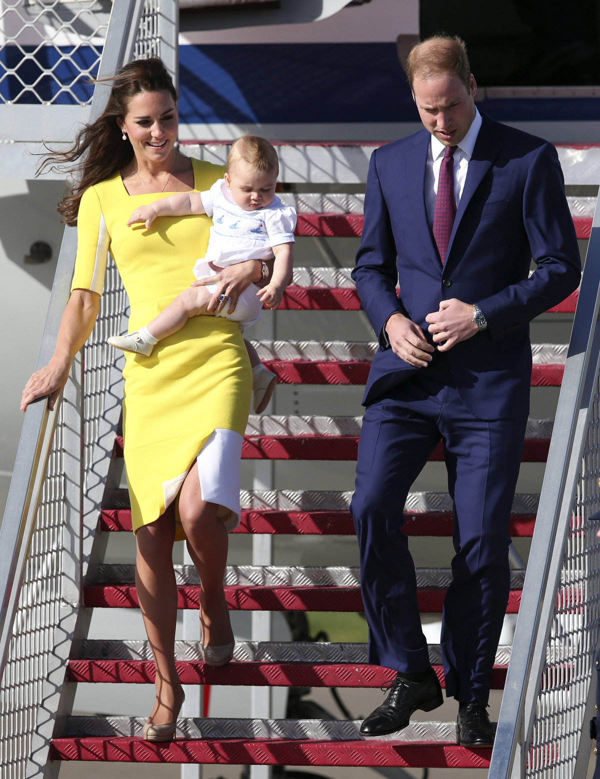Princ William a jeho manželka Catherine aj so synom Georgom