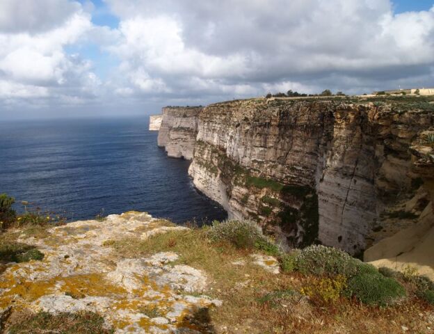 ostrov Gozo, Malta, more,   