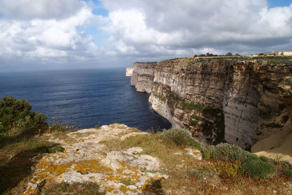 ostrov Gozo, Malta, more,   