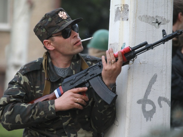 Ukrajina, Luhansk, ostreľovač, vojak, zbraň, puška