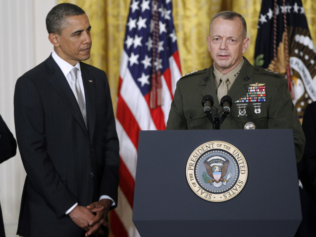 Barack Obama, generál John Allen, National Security Changes