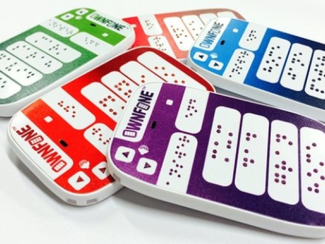 own fone, telefón, braillovo písmo