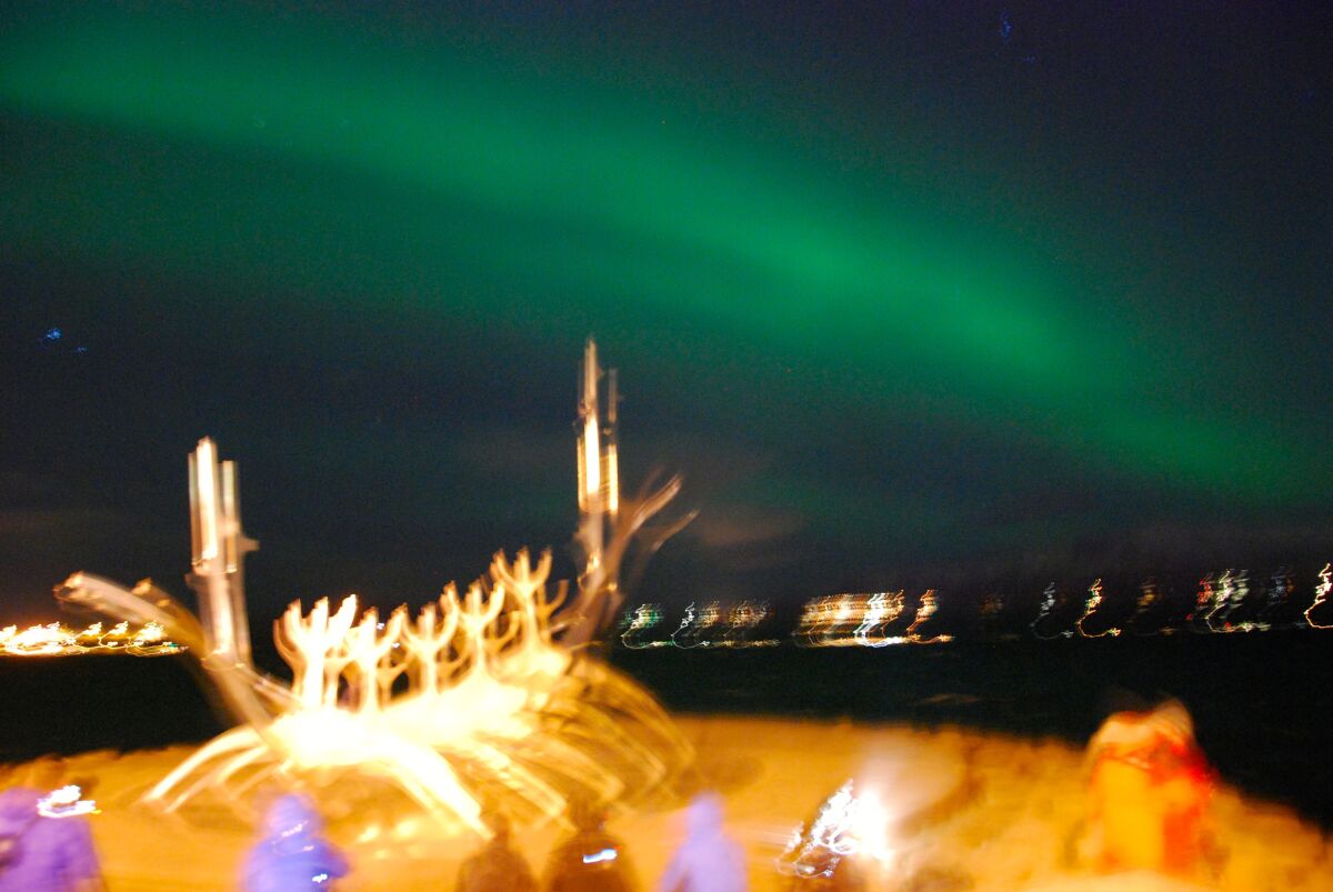 Island, žiara, Lucie Meisner, Reykjavík