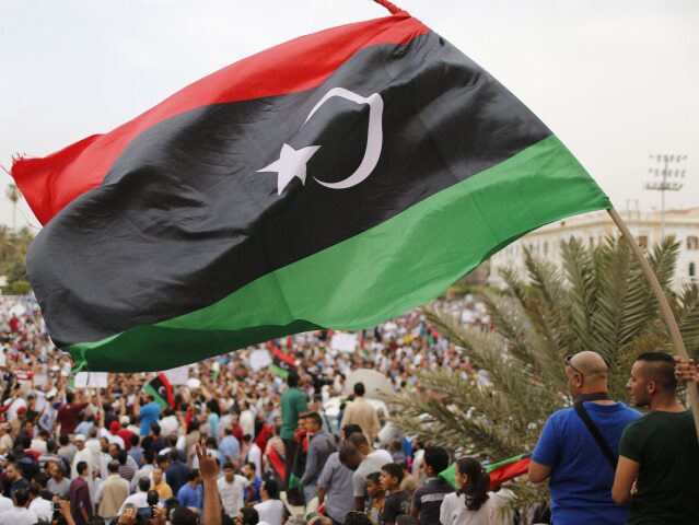 Libya, vlajka, zástava