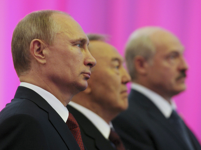 Putin, Nazarbajev, Lukašenko, euroázijská únia