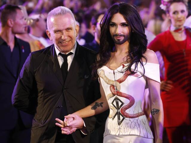 Jean Paul Gaultier a víťazka Eurovízie Conchita Wurst