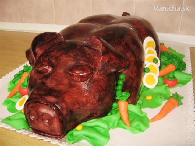 torta, pečené prasiatko