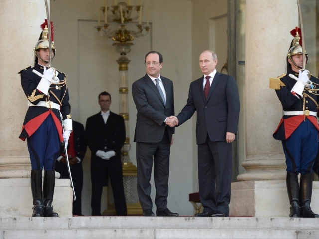 Francois Hollande, Vladimir Putin