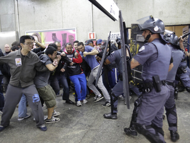 polícia, Brazília, MS, metro