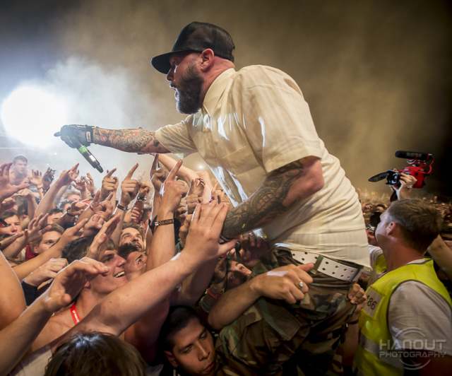 Spevák Fred Durst z kapely Limp Bizkit. 
