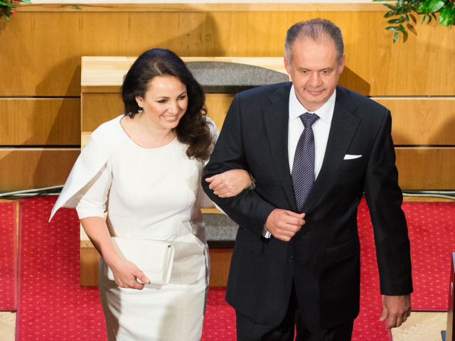 Andrej Kiska a Martina Kisková