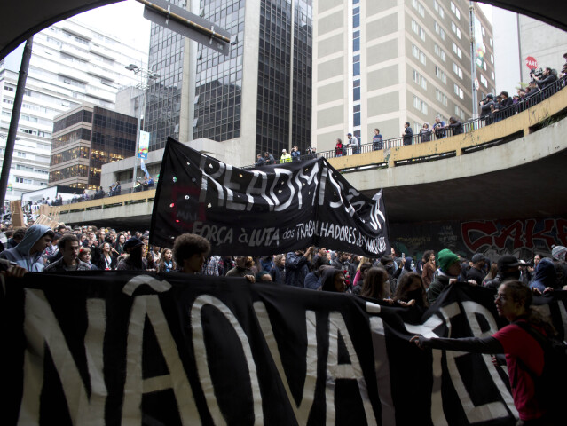 Brazília, Sao Paulo, protesty, demonštrácie