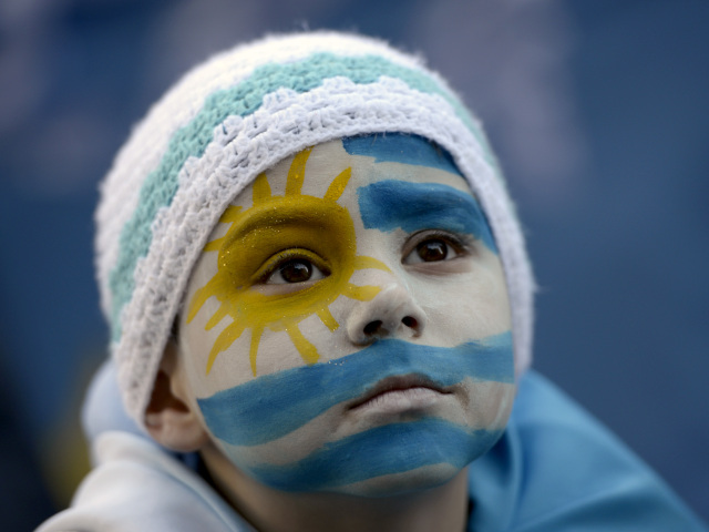 futbal, fanúšik, Uruguaj, MS Brazília