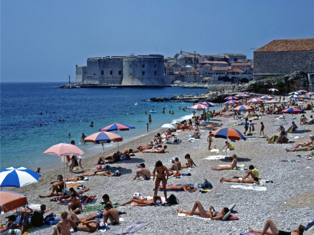chorvátsko, dubrovník, pláž