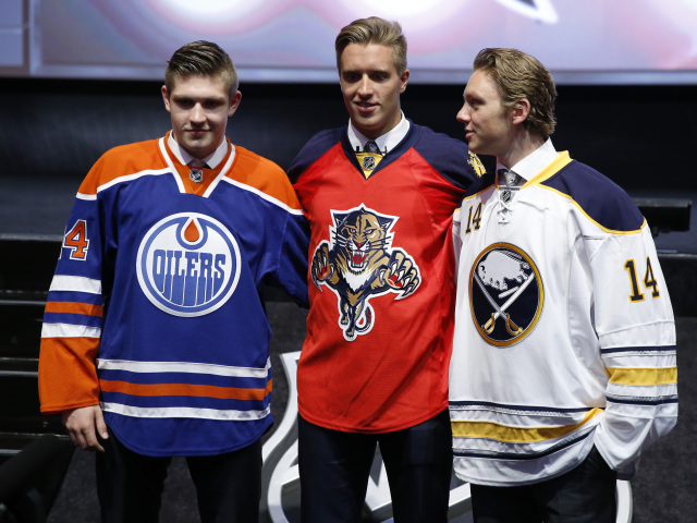 Leon Draisaitl, Aaron Eklblad, Sam Reinhard