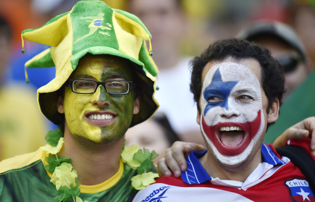 Brazília, Čile, fanúšikovia