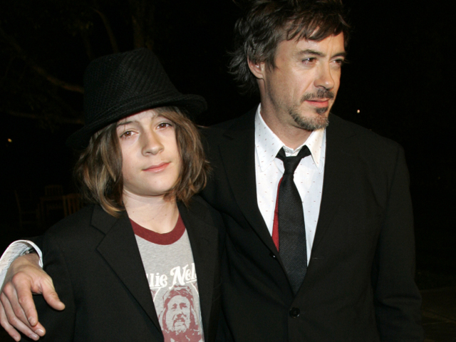 Robert Downey Jr. a jeho syn Indio