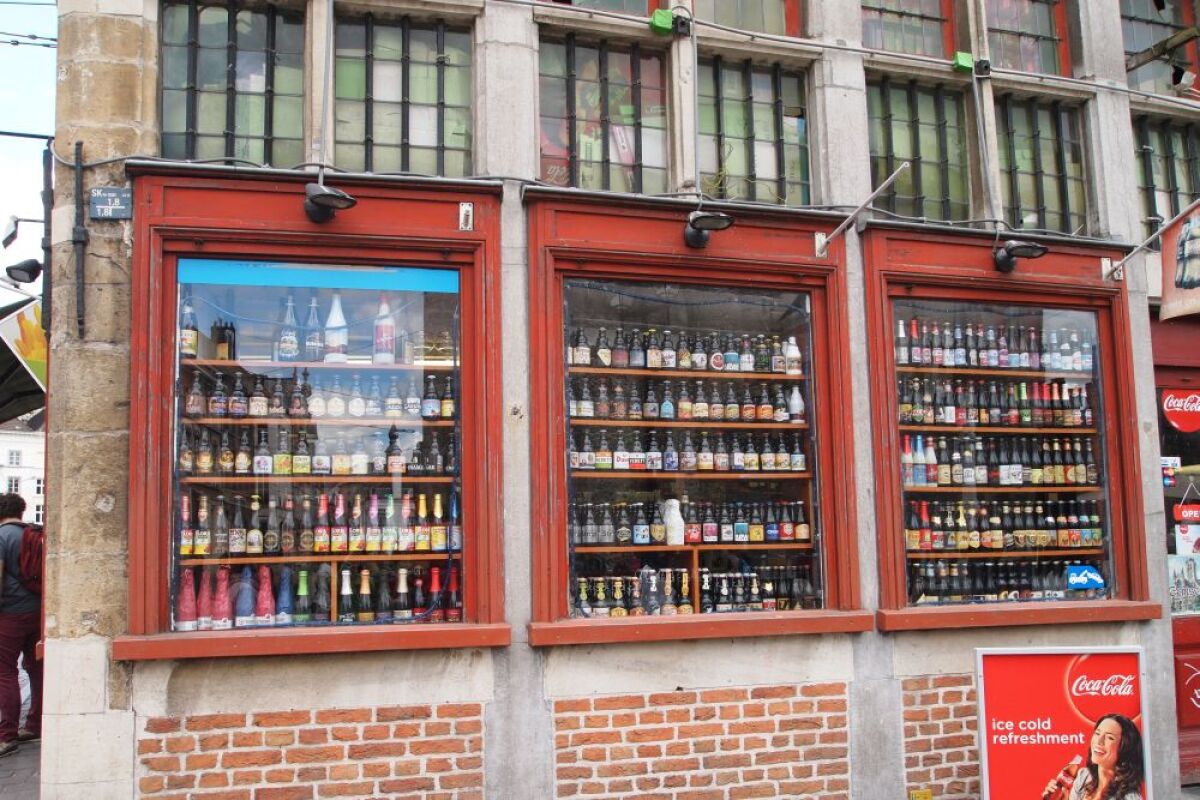 Belgicko, pivo, Gent, fľaše