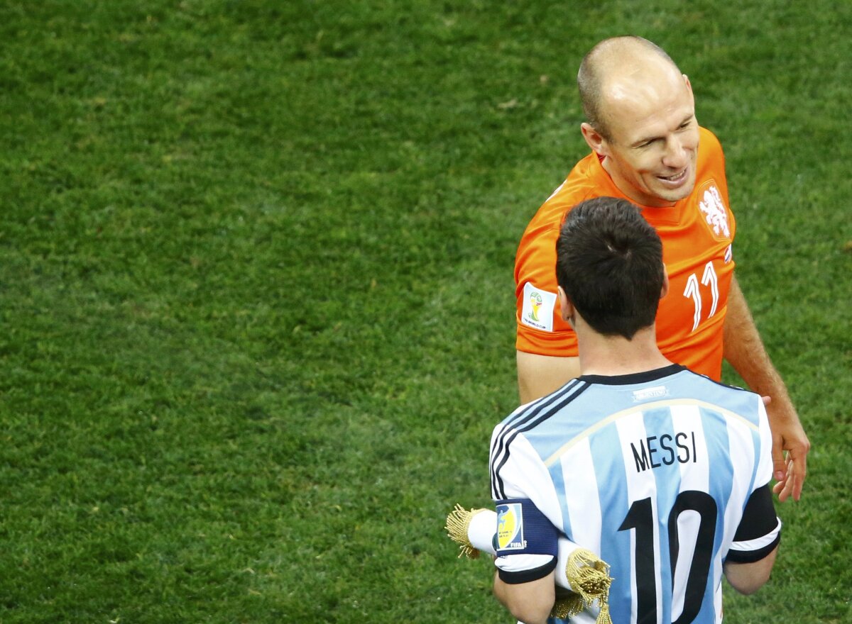 Arjen Robben, Lionel Messi