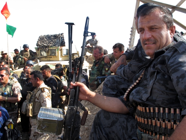 Irak, Kurdi, vojaci, hliadka