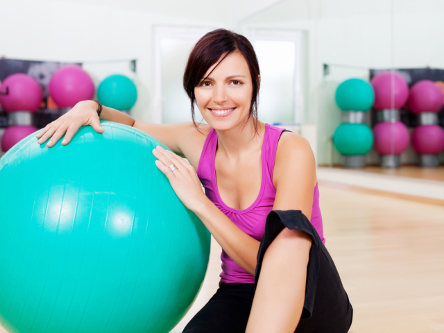 fitlopta, žena, cvičenie, fitness