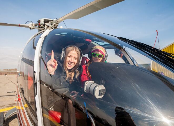 helikoptéra, pilotky, pilot, lietanie