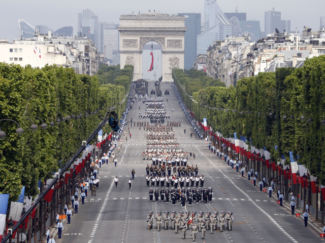 vojenská prehliadka, Paríž, 1. svetová vojna, Bastila