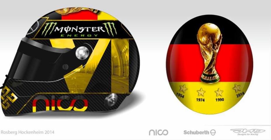 Nico Rosberg, prilba