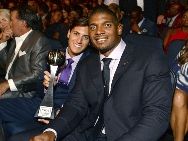 2014 ESPY Awards - Michael Sam (vpravo) a jeho partner Vito Cammisano