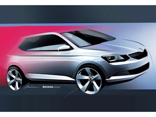 Škoda Fabia 2015  - skica