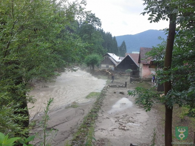 Terchová, záplavy, storočná voda